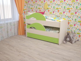 Кровать детская Радуга 1600 Млечный дуб/Венге в Шушенском - shushenskoe.katalogmebeli.com | фото 8