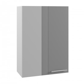 Гарда ВПУ 650 шкаф верхний угловой высокий (Белый патина/корпус Серый) в Шушенском - shushenskoe.katalogmebeli.com | фото
