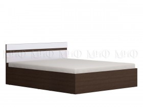 Ким кровать 1,4 (Венге/белый глянец) в Шушенском - shushenskoe.katalogmebeli.com | фото 1