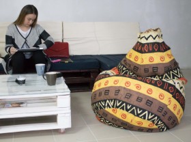 Кресло-груша Большое-Африка в Шушенском - shushenskoe.katalogmebeli.com | фото 4