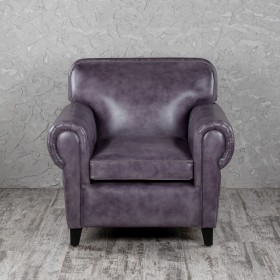 Кресло кожаное Элегант (Фиолетовый) в Шушенском - shushenskoe.katalogmebeli.com | фото 4