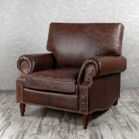 Кресло кожаное Лофт Аристократ (ширина 1100 мм) в Шушенском - shushenskoe.katalogmebeli.com | фото