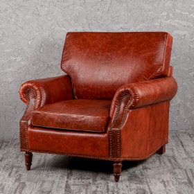 Кресло кожаное Лофт Аристократ (кожа буйвола) в Шушенском - shushenskoe.katalogmebeli.com | фото
