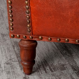 Кресло кожаное Лофт Аристократ (кожа буйвола) в Шушенском - shushenskoe.katalogmebeli.com | фото 4