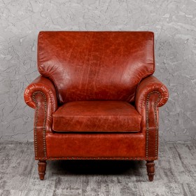 Кресло кожаное Лофт Аристократ (кожа буйвола) в Шушенском - shushenskoe.katalogmebeli.com | фото 8
