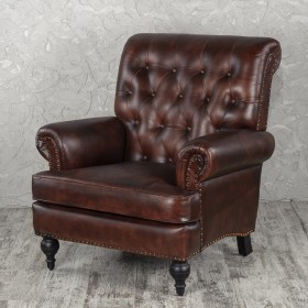Кресло кожаное Лофт Чарльз в Шушенском - shushenskoe.katalogmebeli.com | фото