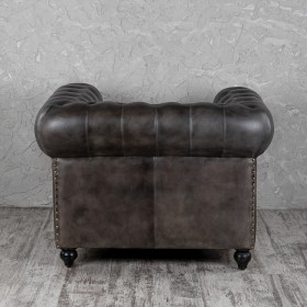 Кресло кожаное Лофт Честер (акация) в Шушенском - shushenskoe.katalogmebeli.com | фото 7