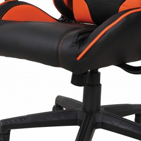Кресло компьютерное BRABIX GT Racer GM-100 (черный, оранжевый) в Шушенском - shushenskoe.katalogmebeli.com | фото 2