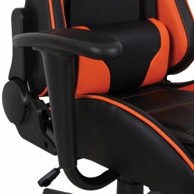 Кресло компьютерное BRABIX GT Racer GM-100 (черный, оранжевый) в Шушенском - shushenskoe.katalogmebeli.com | фото 3