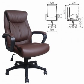 Кресло офисное BRABIX Enter EX-511 (коричневый) в Шушенском - shushenskoe.katalogmebeli.com | фото