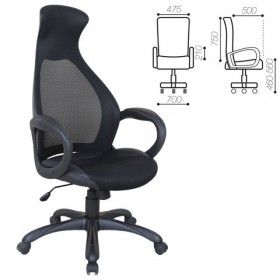 Кресло офисное BRABIX Genesis EX-517 (черное) в Шушенском - shushenskoe.katalogmebeli.com | фото