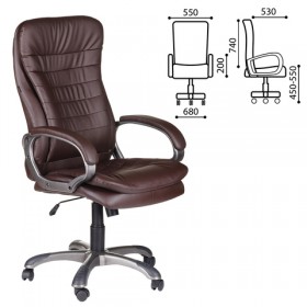 Кресло офисное BRABIX Omega EX-589 (коричневое) в Шушенском - shushenskoe.katalogmebeli.com | фото
