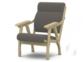Кресло Вега-10 (бесцветный лак/ULTRA STONE) в Шушенском - shushenskoe.katalogmebeli.com | фото 1
