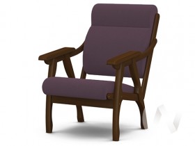 Кресло Вега-10 (орех лак/ULTRA PLUM) в Шушенском - shushenskoe.katalogmebeli.com | фото 1