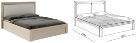 Кровать 1,6 Глэдис (М32) с подъемным механизмом Распродажа в Шушенском - shushenskoe.katalogmebeli.com | фото 2