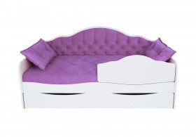 Кровать 170 серии Иллюзия Лайт 1 ящик 32 Фиолетовый (подушки) в Шушенском - shushenskoe.katalogmebeli.com | фото