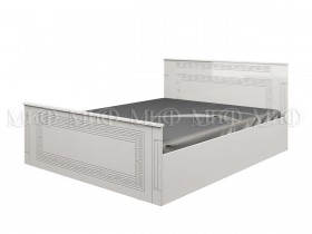 Кровать Афина-1 1,4 м (Белый/Белый глянец) в Шушенском - shushenskoe.katalogmebeli.com | фото
