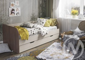Кровать детская Балли 2-х уровневая (шимо темный/шимо светлый) в Шушенском - shushenskoe.katalogmebeli.com | фото
