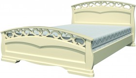 Кровать Грация-1 из массива сосны 1600*2000 Белый античный в Шушенском - shushenskoe.katalogmebeli.com | фото 20