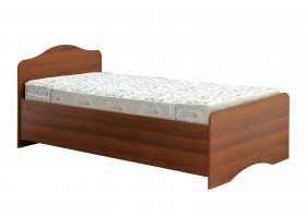 Кровать одинарная 900-1 без матраса (круглые спинки) Орех Таволато в Шушенском - shushenskoe.katalogmebeli.com | фото