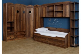 Кровать с 2-мя ящиками «Навигатор» (Дуб Каньон) в Шушенском - shushenskoe.katalogmebeli.com | фото 10