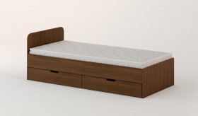Кровать с ящиками 900 (Орех темный) в Шушенском - shushenskoe.katalogmebeli.com | фото