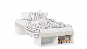 Кровать «Сканди»  Дуб Гарден/Белый в Шушенском - shushenskoe.katalogmebeli.com | фото
