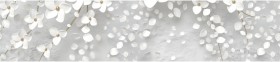 Кухонный фартук КМ 481 Абстракция цветы бетон в Шушенском - shushenskoe.katalogmebeli.com | фото