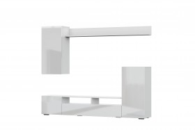 Мебель для гостиной МГС 4 (Белый/Белый глянец) в Шушенском - shushenskoe.katalogmebeli.com | фото 7