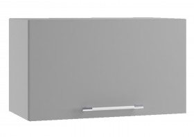 Монца ГВПГ 600 Шкаф верхний горизонтальный глубокий высокий (Белый софт/корпус Серый) в Шушенском - shushenskoe.katalogmebeli.com | фото