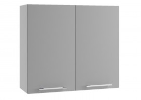 Монца ВП 800 шкаф верхний высокий (Белый софт/корпус Серый) в Шушенском - shushenskoe.katalogmebeli.com | фото