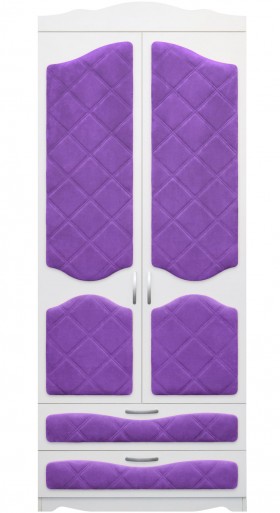 Шкаф 2-х створчатый с ящиками серии Иллюзия 32 Фиолетовый в Шушенском - shushenskoe.katalogmebeli.com | фото