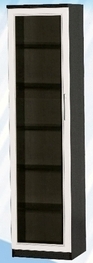 Шкаф средний со стеклодверью ДЛЯ ГОСТИНОЙ ШСС-450 Венге/Дуб выбеленный в Шушенском - shushenskoe.katalogmebeli.com | фото