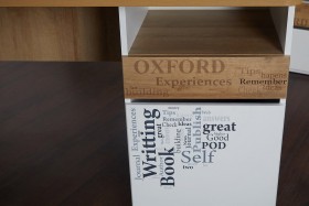 Стол с ящиками «Оксфорд» (Ривьера/Белый с рисунком) в Шушенском - shushenskoe.katalogmebeli.com | фото 9