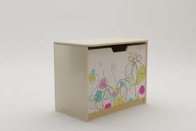 Ящик для игрушек Флёр (Белый/корпус Клен) в Шушенском - shushenskoe.katalogmebeli.com | фото