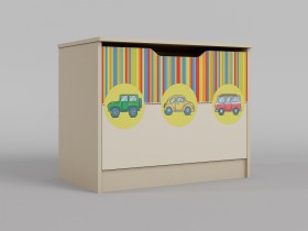 Ящик для игрушек Клаксон (Бежевый/корпус Клен) в Шушенском - shushenskoe.katalogmebeli.com | фото