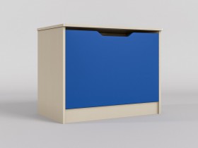 Ящик для игрушек Скай (Синий/корпус Клен) в Шушенском - shushenskoe.katalogmebeli.com | фото