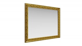 Зеркало навесное "Айрум"/(дуб кальяри / профиль: золото с орнаментом) в Шушенском - shushenskoe.katalogmebeli.com | фото 1